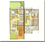 Twin Bungalow Floor Plan